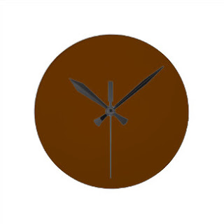 Brown wall clock