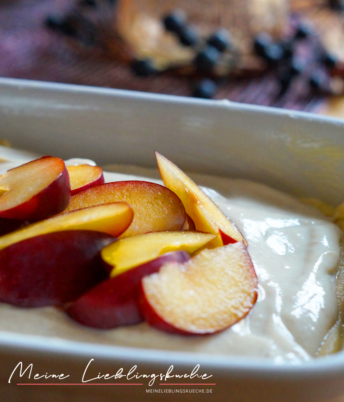 Zwetschgen-Käsekuchen vegan proteinreich