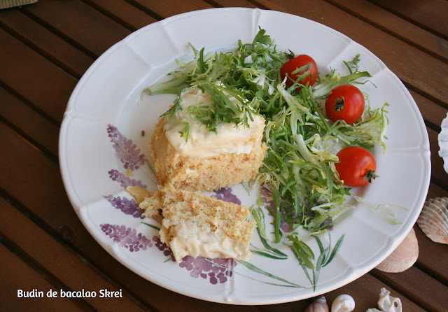 Budin de bacalao Skrei  El Ágora de Ángeles