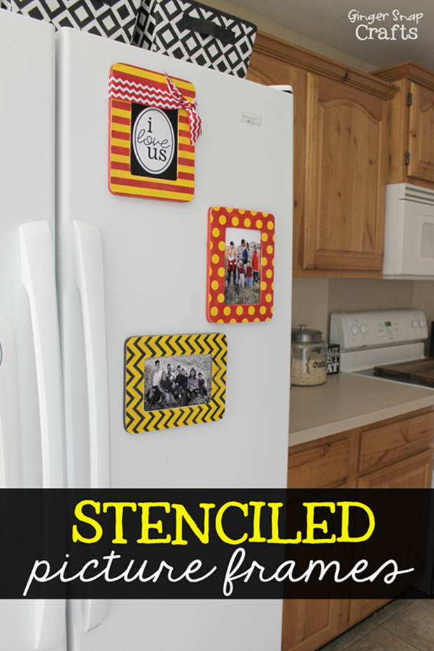 How to Stencil Frames with GingerSnapCrafts.com #tutorial #decoratingwithpictures_thumb