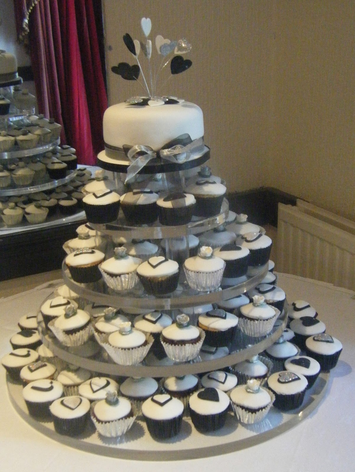 black and white wedding