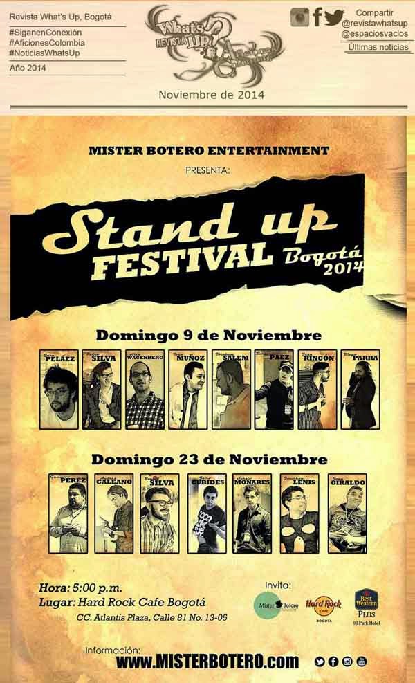 Primer Gran Stand Up Festival - Bogotá 2014