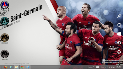 Paris Saint Germain 2013 Theme For Windows 7