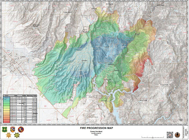 Camp Fire Map