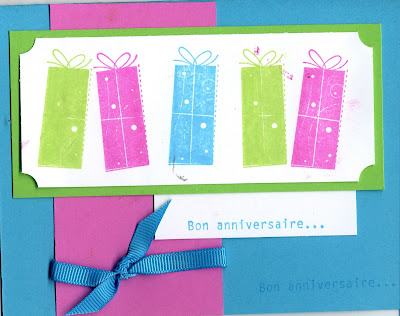 Bon Anniversaire Carterie Artisanale Stampin Up