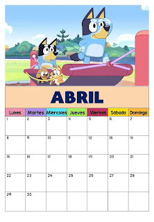 calendario 2024 bluey