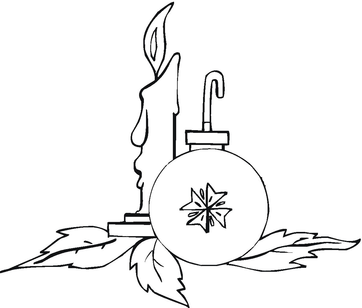 christmas tree coloring page