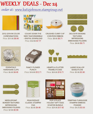 Stampin'UP!'s Weekly deals for Dec 24 2013