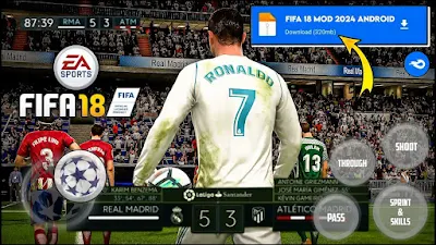 FIFA 16 MOD FIFA 18  ANDROID -2023/24 New kits & Transfers Best Graphics