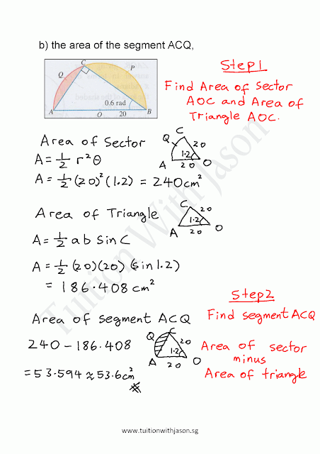 E-Math - Mensuration - Area amd Perimeter in Radian