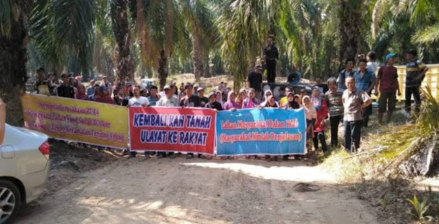 Masyarakat Desa Tanjung Agung Menuntut Hak nya ke PT.BSP