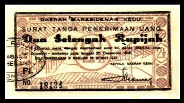  kita akan membahas sedikit perihal ejaan yang tertera pada uang kertas kita 19. Rp.2,5