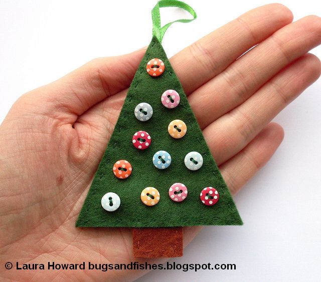 Bugs and Fishes by Lupin: How To: Felt Christmas Tree Ornaments