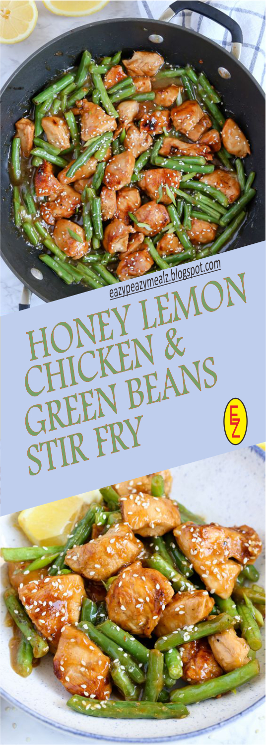 This Honey Lemon Chicken and Green Beans Stir Fry has a ton of flavor and can have dinner on the table in just 20 minutes!