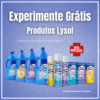 Brinde Grátis Produtos Lysol