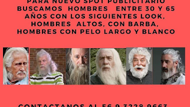 CHILE: Se buscan HOMBRES entre 30 y 65 años para PUBLICIDAD