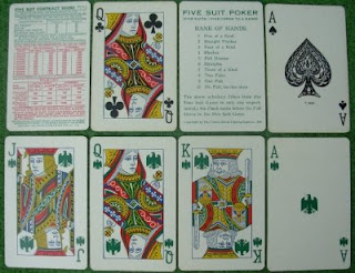 Five-suited playing cards