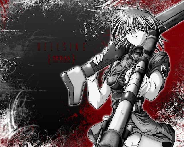   Seras Victoria Hellsing sexy girl female vampire weapon anime hd wallpaper desktop pc background 0005.