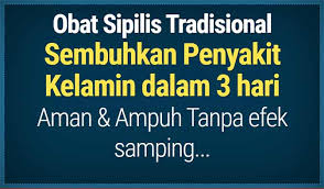 cara mengobati sipilis dengan herbal