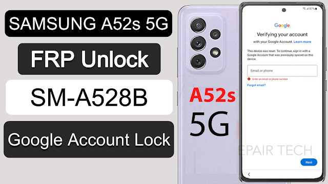 Frp Unlock Samsung A52s 5G SM-A528B Frp Bypass Android 12