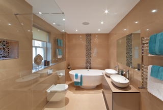 elegantly presented bathroom