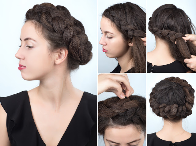 twisted crown braid