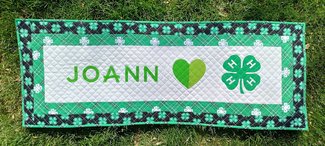JoAnn loves 4-H quilted wall hanging