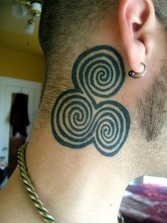 celtic love knot tattoo. trinity symbol tattoo. ancient