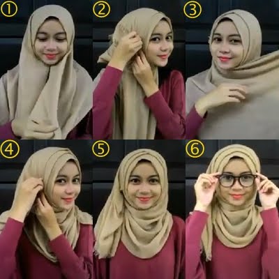 Cara Hijab Rawis Simple