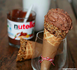 Image result for gelado de nutella