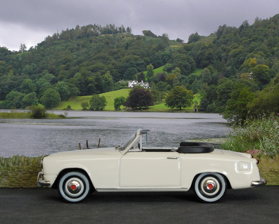 Last of the dioramas is this Simca Aronde Convertible from 1955 