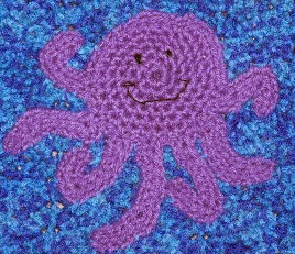 PATRON GRATIS APLIQUE PULPO DE CROCHET 2855