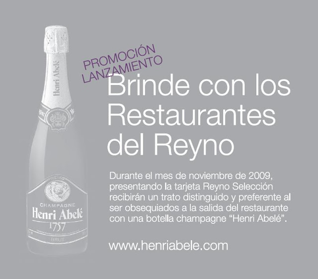 Brinde con los Restaurantes del Reyno