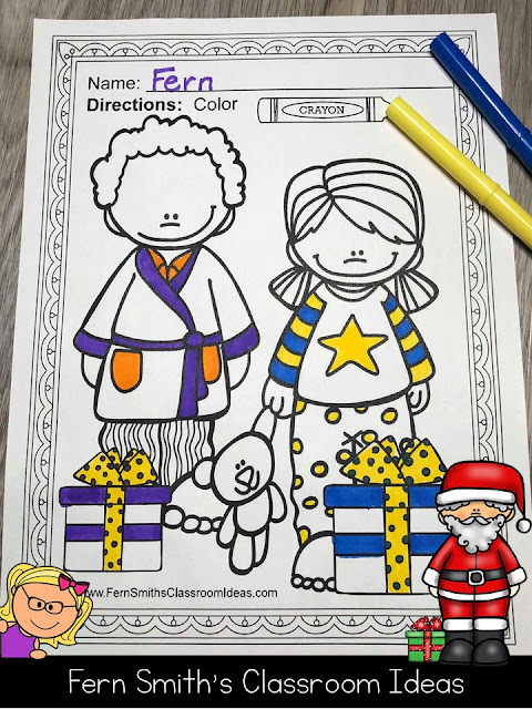 Seventy-Five Christmas Coloring Pages to add some joy and fun to your classroom this holiday season! Your Students will ADORE these Coloring Book Pages for Christmas, add it to your plans to compliment any Christmas activity! Seventy-Five {75} Coloring Pages For Some Christmas Fun in Your Classroom from Fern Smith's Classroom Ideas!