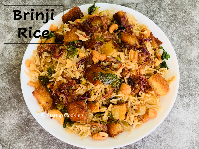 Brinji Rice Recipe | Vegetable Brinji | Veg Brinji | Startup Cooking