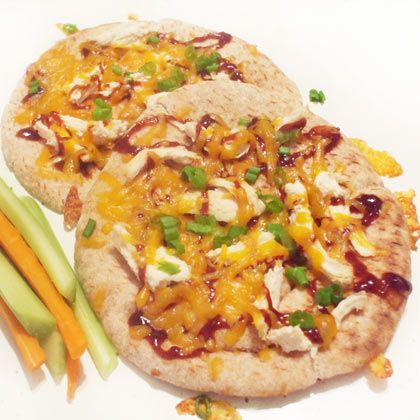 Chicken BBQ Cheddar Pitas