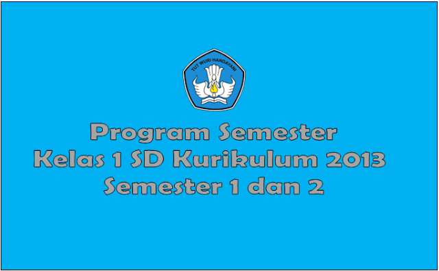 Download Promes dan RPP Kelas 1 SD Kurikulum 2013 Semester 1 dan 2