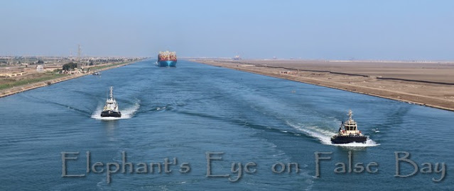 Two tug escort - don't want to block Suez again!