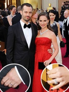 Natalie Portman & Benjamin Millepied Wear Matching Rings