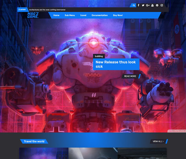 MagZ Game Blogger Theme - Blossom Theme