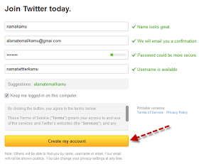 Cara Buat Twitter