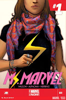 Ms. Marvel #1 by G. Willow Wilson, Adrian Alphona, Ian Herring, Joe Caramagna, Sara Pichelli, Justin Ponsor, Arthur Adams, Peter Steigerwald, Jamie McKelvie