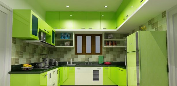 21 Model Desain  Kitchen  Sets  Hijau