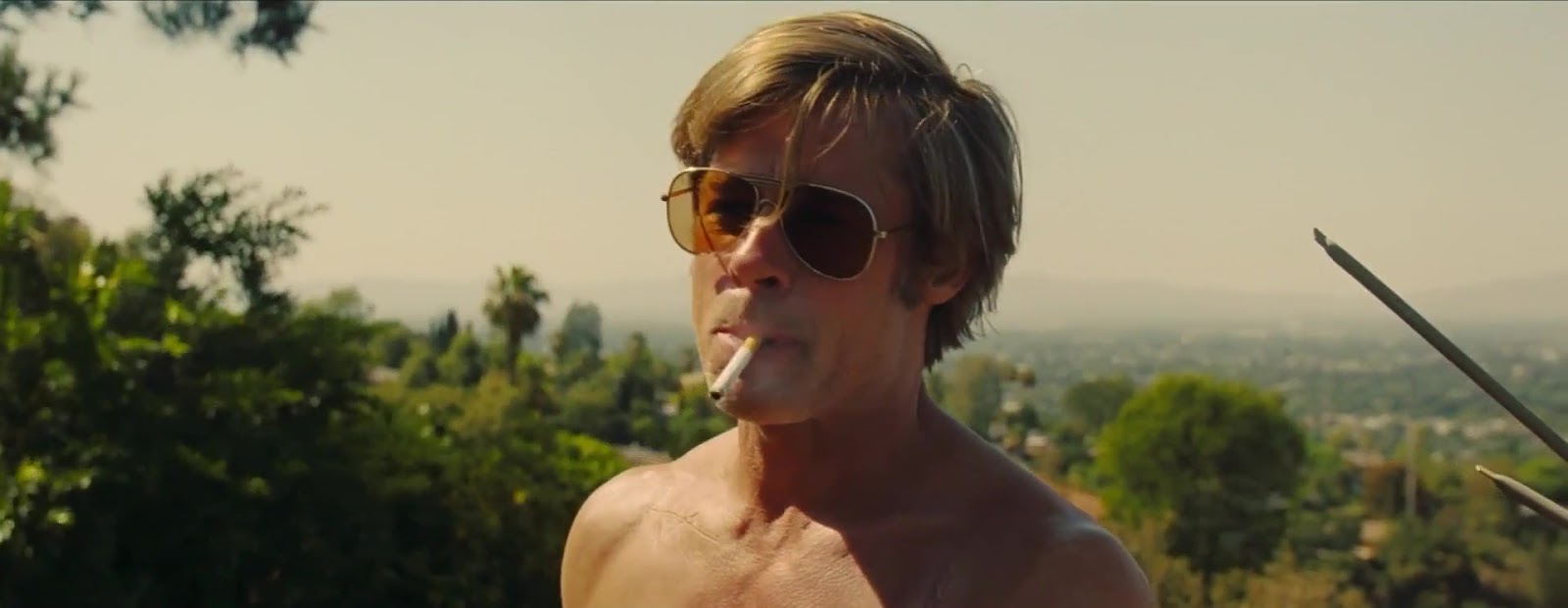 ausCAPS: Brad Pitt shirtless in Once Upon A Time In Hollywood
