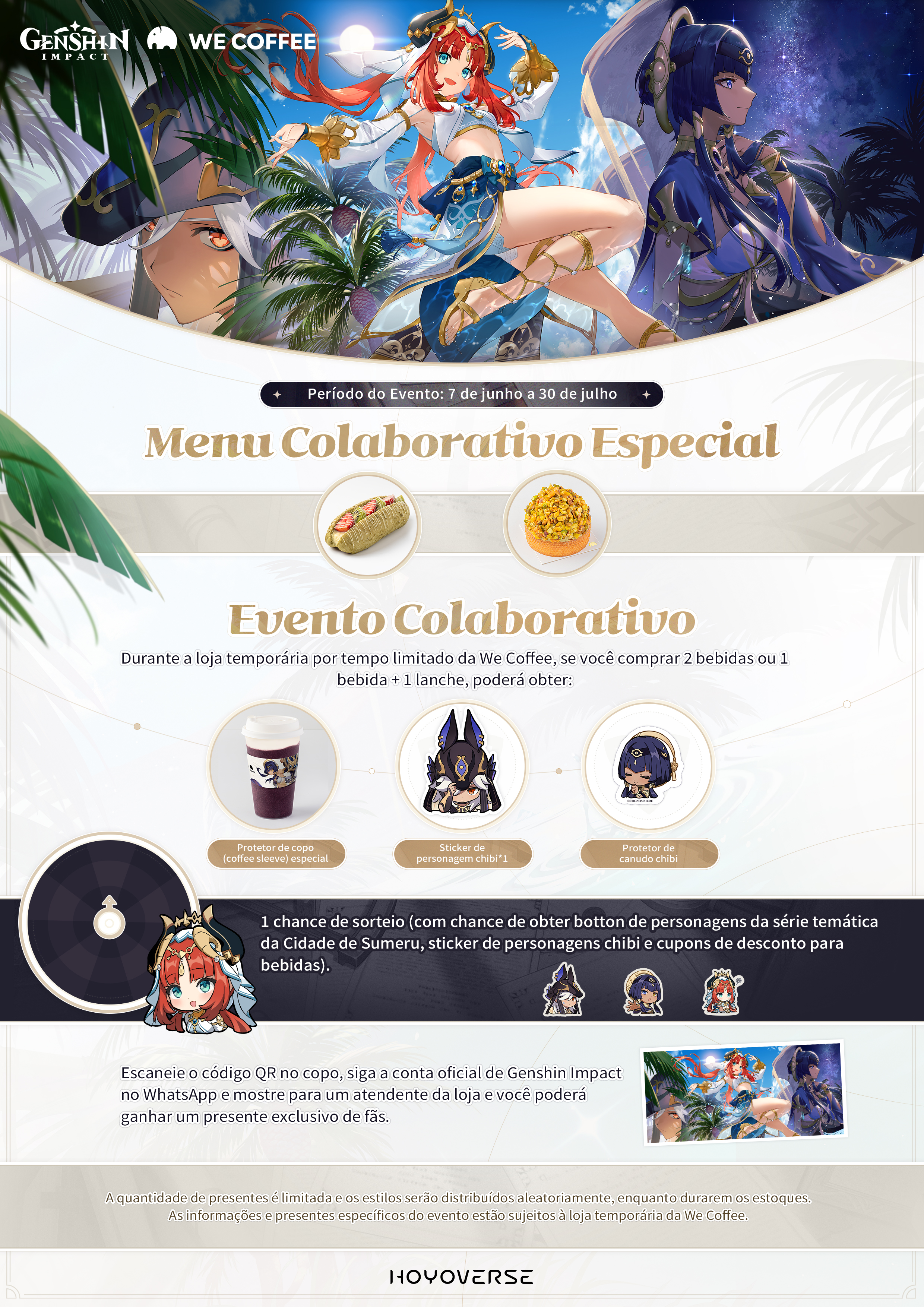 Genshin Impact (Multi): MiHoYo e We Coffee promovem evento