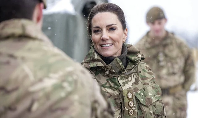 Princess Catherine visited the 1st Battalion Irish Guards in Salisbury for the first time since she became Colonel