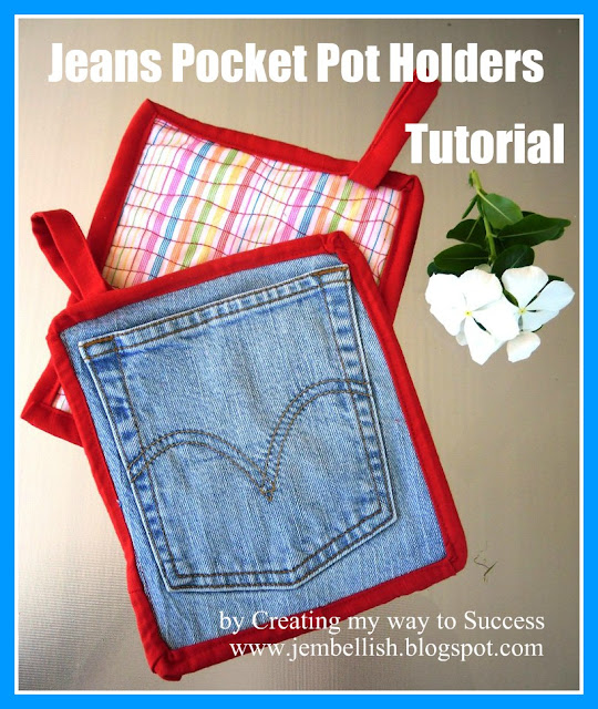 Pot Holders From Jeans Pockets