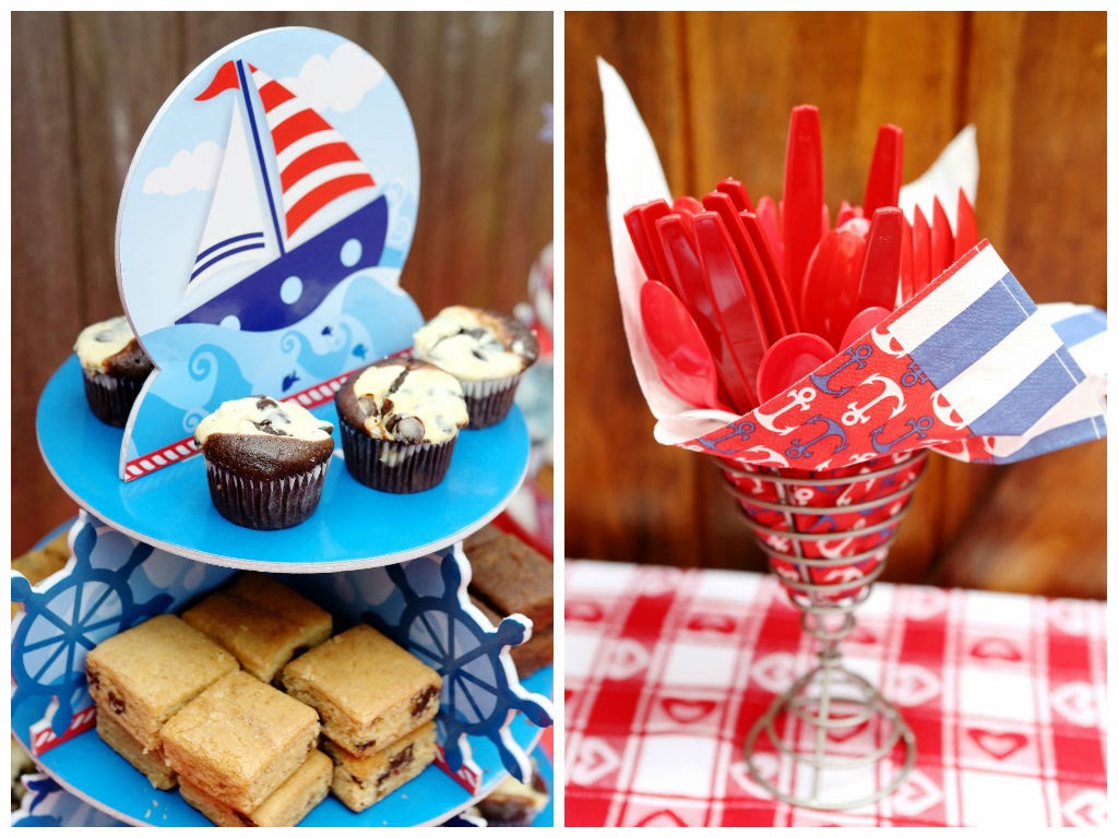 the sparkly life: Ahoy Nate-y! A Nautical First Birthday Party