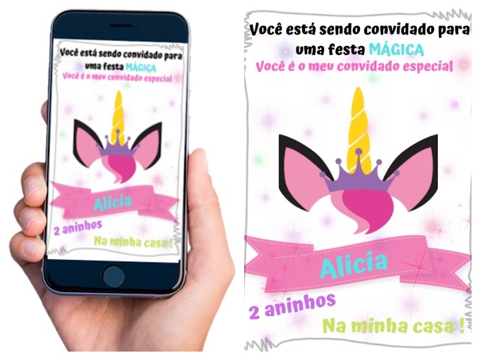 Fazer convite de aniversário online GRÁTIS para imprimir