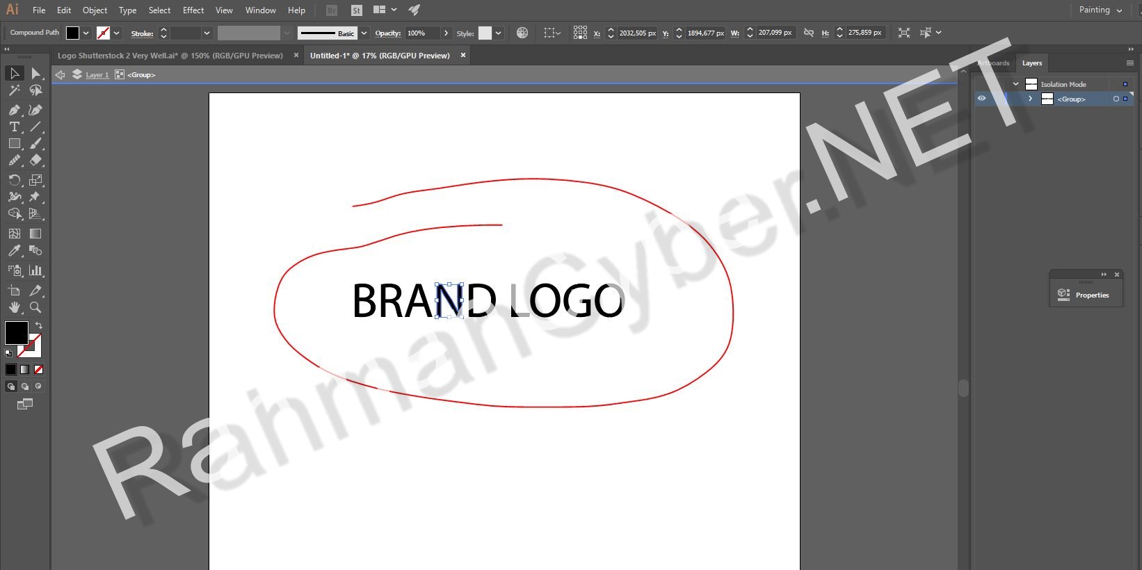 text finish to be curve in adobe illustrator